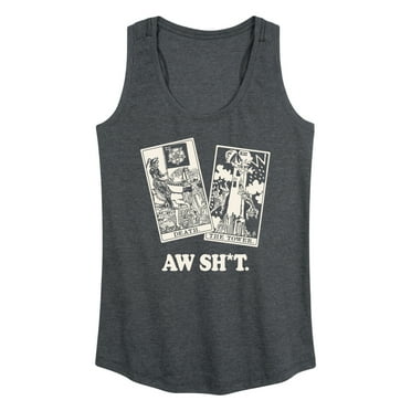 Instant Message - Aw Sh Tarot - Women's Racerback Tank Top