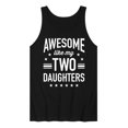 thumbnail image 1 of Instant Message - Awesome Like My 2 Daughters  - Men's Jersey Tank Top, 1 of 6