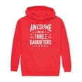 thumbnail image 1 of Instant Message - Awesome Like My 3 Daughters  - Men's Pullover Hooded Fleece Sweatshirt, 1 of 6