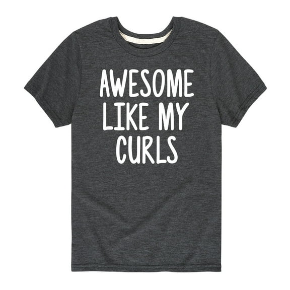 Instant Message - Awesome Like My Curls  - Toddler And Youth Short Sleeve T-Shirt