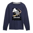 thumbnail image 1 of Instant Message - Awesome Possum - Toddler & Youth Long Sleeve Graphic T-Shirt, 1 of 6