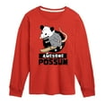 thumbnail image 1 of Instant Message - Awesome Possum - Toddler & Youth Long Sleeve Graphic T-Shirt, 1 of 6