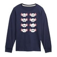 thumbnail image 1 of Instant Message - Axolotl Emotion Grid - Toddler And Youth Long Sleeve Graphic T-Shirt, 1 of 6