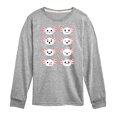 thumbnail image 1 of Instant Message - Axolotl Emotion Grid - Toddler And Youth Long Sleeve Graphic T-Shirt, 1 of 6