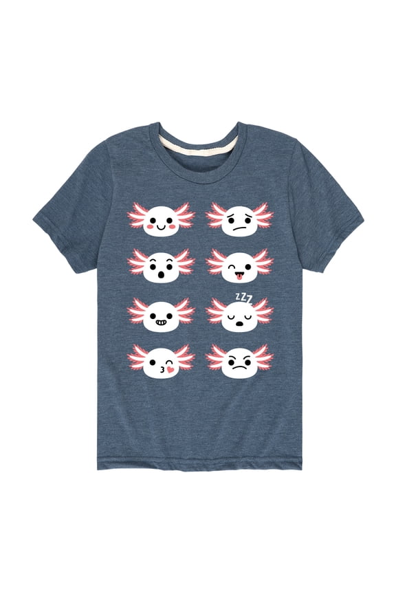 - Axolotl Emotion Grid - Toddler And Youth Short Sleeve Graphic T-Shirt