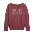 thumbnail image 1 of Instant Message - Axolotl Outline - Women's Lightweight French Terry Long Sleeve Shirt, 1 of 6