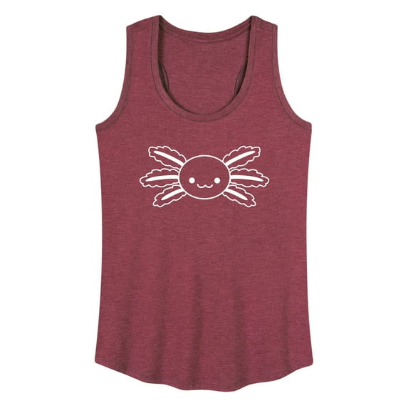 Instant Message - Axolotl Outline - Women's Racerback Tank Top