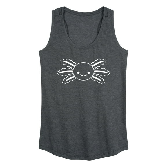 Instant Message - Axolotl Outline - Women's Racerback Tank Top