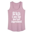 thumbnail image 1 of Instant Message - B-tch I Am The Secret Ingredient - Women's Racerback Tank Top, 1 of 6