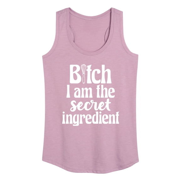 Instant Message - B-tch I Am The Secret Ingredient - Women's Racerback Tank Top