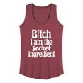 thumbnail image 1 of Instant Message - B|tch I am the Secret Ingredient - Women's Racerback Tank Top, 1 of 6
