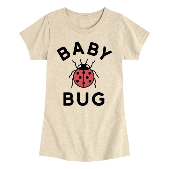 Instant Message - Baby Bug Girls' Fitted Short Sleeve Graphic T-Shirt