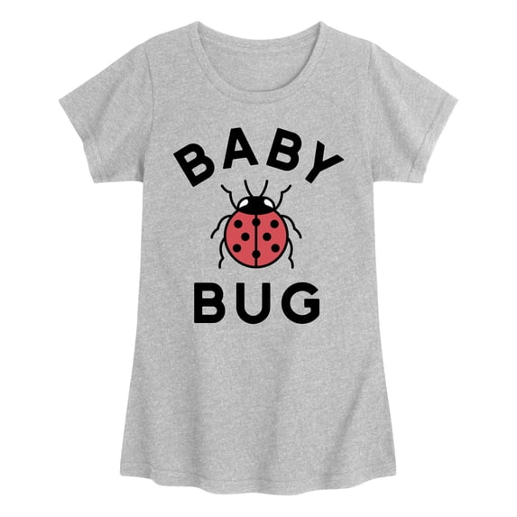 Instant Message - Baby Bug Girls' Fitted Short Sleeve Graphic T-Shirt