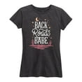 thumbnail image 1 of Instant Message - Back Roads Babe - Women's Short Sleeve Graphic T-Shirt, 1 of 5