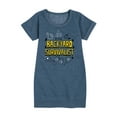 thumbnail image 1 of Instant Message - Backyard Survivalist - Toddler & Youth Girls Fleece Dress, 1 of 6