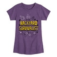thumbnail image 1 of Instant Message - Backyard Survivalist - Toddler & Youth Girls Short Sleeve Graphic T-Shirt, 1 of 6