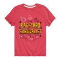 thumbnail image 1 of Instant Message - Backyard Survivalist - Toddler & Youth Short Sleeve Graphic T-Shirt, 1 of 6