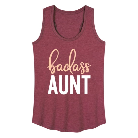 Instant Message - Badass Aunt - Women's Racerback Tank Top
