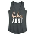 thumbnail image 1 of Instant Message - Badass Aunt - Women's Racerback Tank Top, 1 of 6