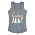 thumbnail image 1 of Instant Message - Badass Aunt - Women's Racerback Tank Top, 1 of 6