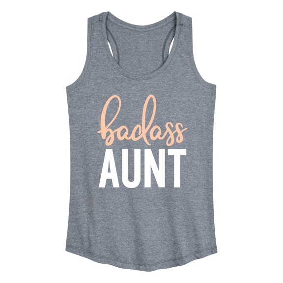 Instant Message - Badass Aunt - Women's Racerback Tank Top