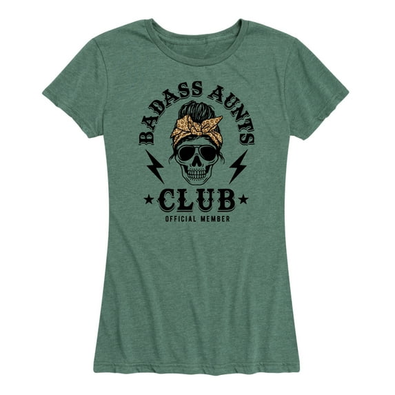 Instant Message - Badass Aunts Club - Women's Short Sleeve Graphic T-Shirt
