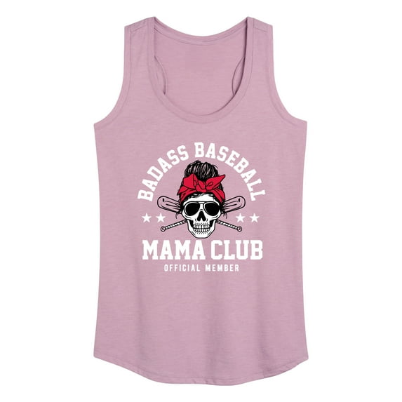 Instant Message - Badass Baseball Mama - Women's Racerback Tank Top