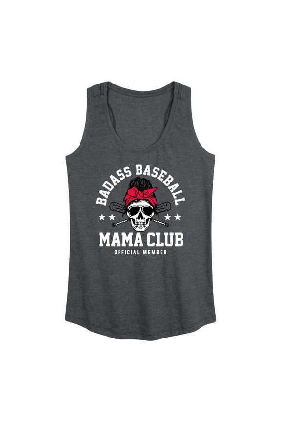 - Badass Baseball Mama Graphic Racerback Tank