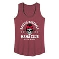 thumbnail image 1 of Instant Message - Badass Baseball Mama - Women's Racerback Tank Top, 1 of 6