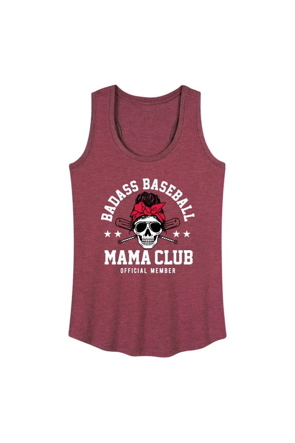 - Badass Baseball Mama Graphic Racerback Tank