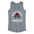 thumbnail image 1 of Instant Message - Badass Baseball Mama - Women's Racerback Tank Top, 1 of 6