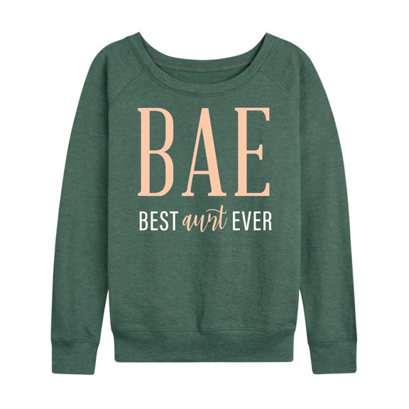 Instant Message - Bae Aunt - Women's Lightweight French Terry Long Sleeve Shirt