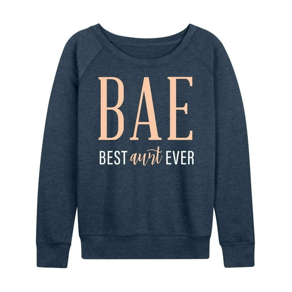 Instant Message - Bae Aunt - Women's Lightweight French Terry Long Sleeve Shirt