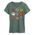 thumbnail image 1 of Instant Message - Bagel Grid - Women's Short Sleeve Graphic T-Shirt, 1 of 5
