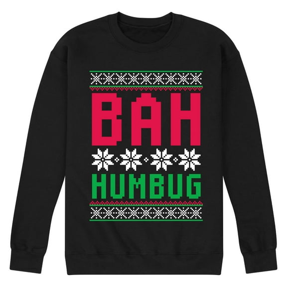 Instant Message - Bah Humbug - Men's Crew Neck Fleece