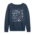 thumbnail image 1 of Instant Message - Baker & Chef - Baking Tool Art - Women's Lightweight French Terry Long Sleeve Shirt, 1 of 6