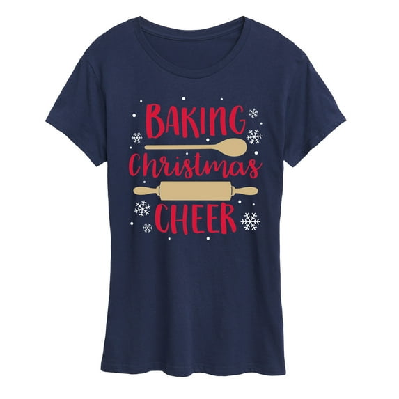 Instant Message - Baking Christmas Cheer - Women's Short Sleeve Graphic T-Shirt