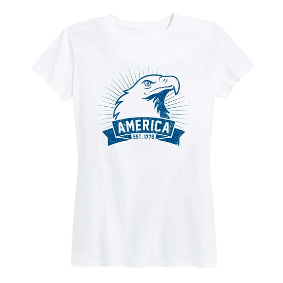 Instant Message - Bald Eagle, America Patriotic Memorial Day - Women's Short Sleeve Graphic T-Shirt