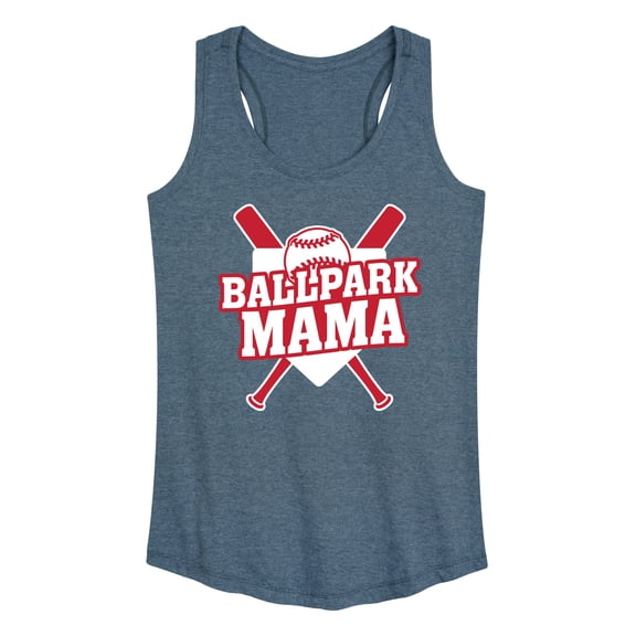 Instant Message - Ballpark Mama - Women's Racerback Tank Top