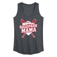 thumbnail image 1 of Instant Message - Ballpark Mama - Women's Racerback Graphic Tank, 1 of 6