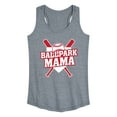 thumbnail image 1 of Instant Message - Ballpark Mama - Women's Racerback Tank Top, 1 of 6