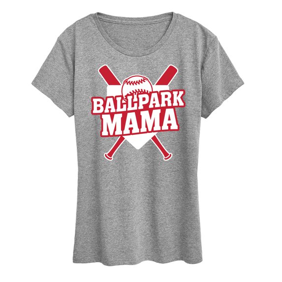 Instant Message - Ballpark Mama - Women's Short Sleeve Graphic T-Shirt