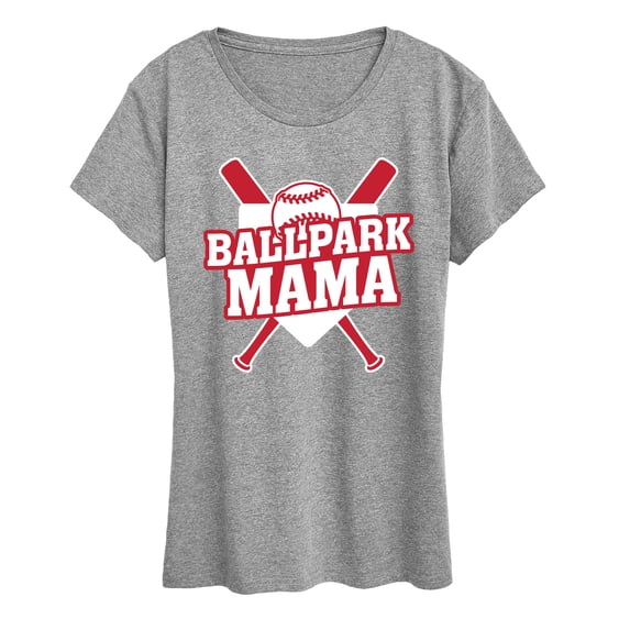 Instant Message - Ballpark Mama - Women's Short Sleeve Graphic T-Shirt