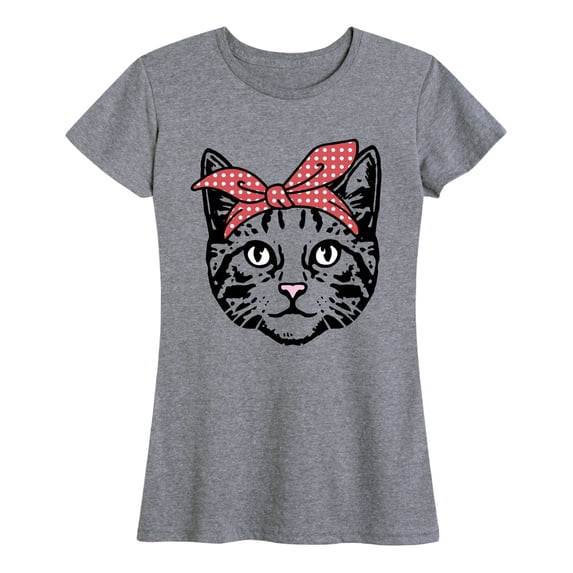 Instant Message - Bandana Cat Women's Short Sleeve Graphic T-Shirt