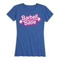 thumbnail image 1 of Instant Message - Barbell Babe - Women's Short Sleeve Graphic T-Shirt, 1 of 5