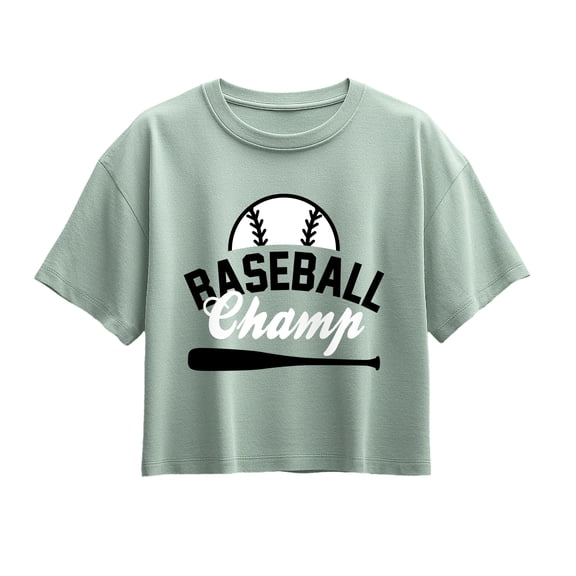 Instant Message - Baseball Champ - Youth Girls Boxy T-Shirt