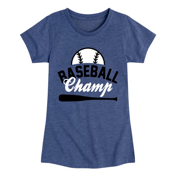 Instant Message - Baseball Champ Fitted Short Sleeve Graphic T-Shirt