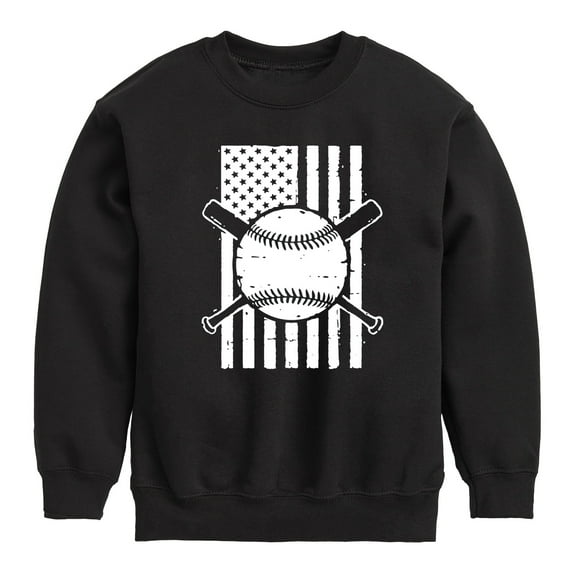 Instant Message - Baseball Flag - Kids Crew Fleece