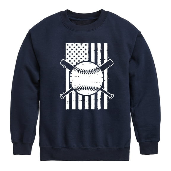 Instant Message - Baseball Flag - Kids Crew Fleece