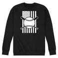 thumbnail image 1 of Instant Message - Baseball Flag - Men's Crew Neck Fleece Pullover, 1 of 6